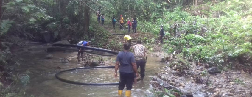 GIS X EPIC Kg Hulu Tamu Gravity Feed Water System Phase 1 Build (Oct 6th, 2018)