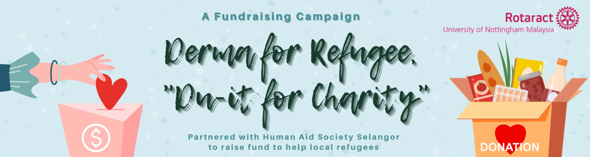 Derma For Refugee, "Du-it For Charity"