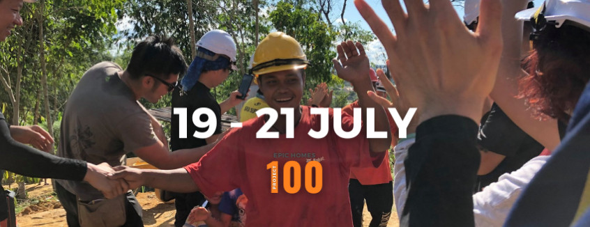 Build EPIC Homes on 19th - 21st July