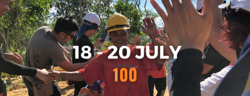 Build EPIC Homes on 18th - 20th July