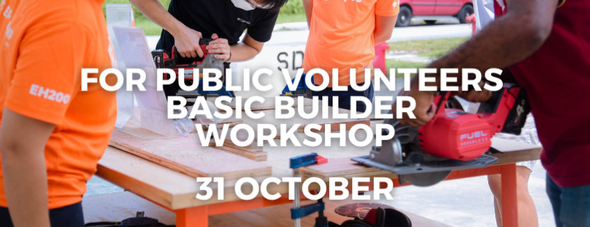 31 October Basic Builder Workshop 